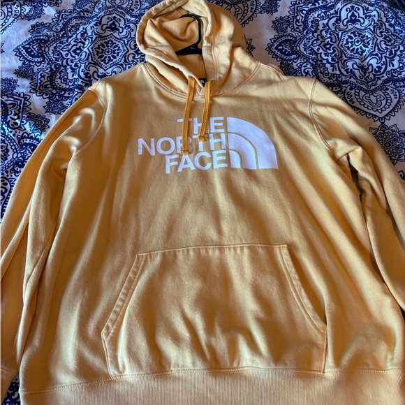 The North Face Men's Light Yellow Hoodie - Picture 1 of 3